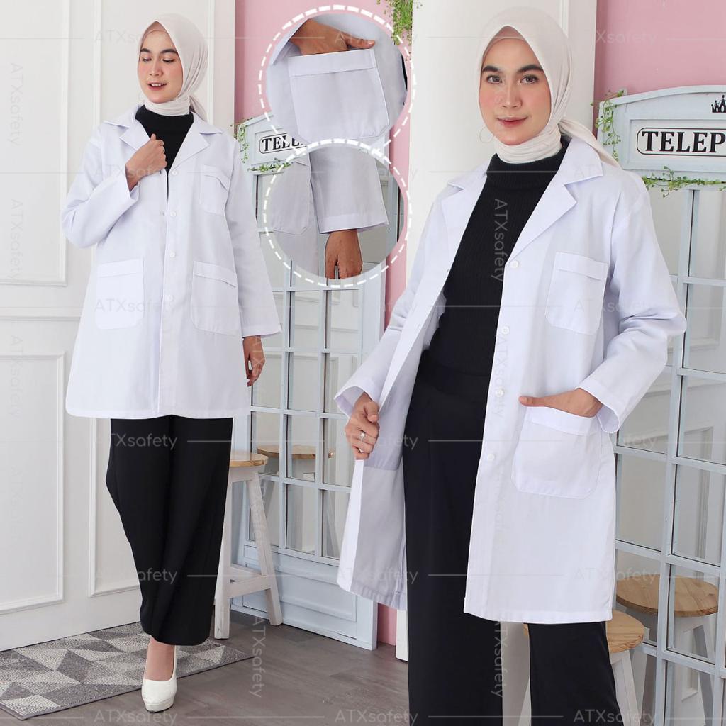 Jual Jas Lab Jas Laboratorium Baju Praktikum Jas Lab Lengan Panjang Jas Lab Lengan 