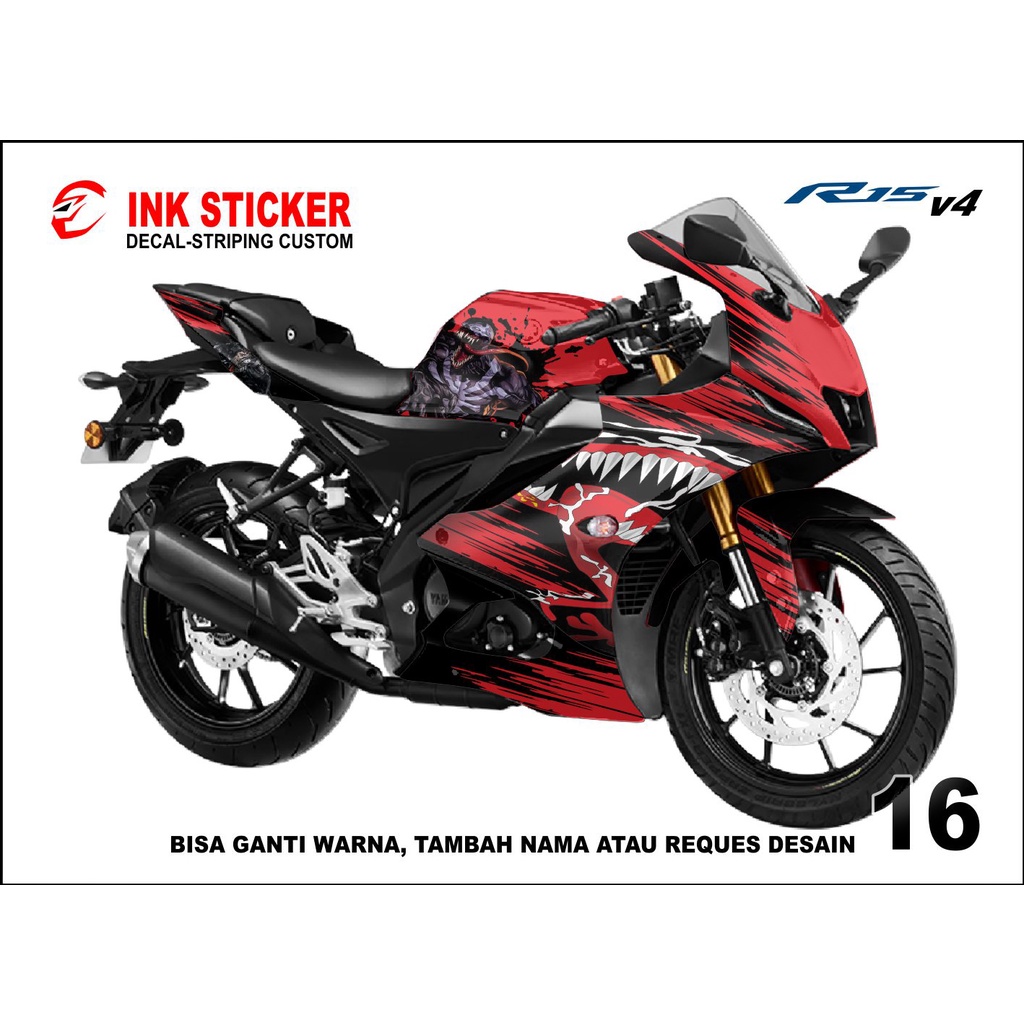 Jual Sticker Decal R15 v4 16 fullbody | Shopee Indonesia