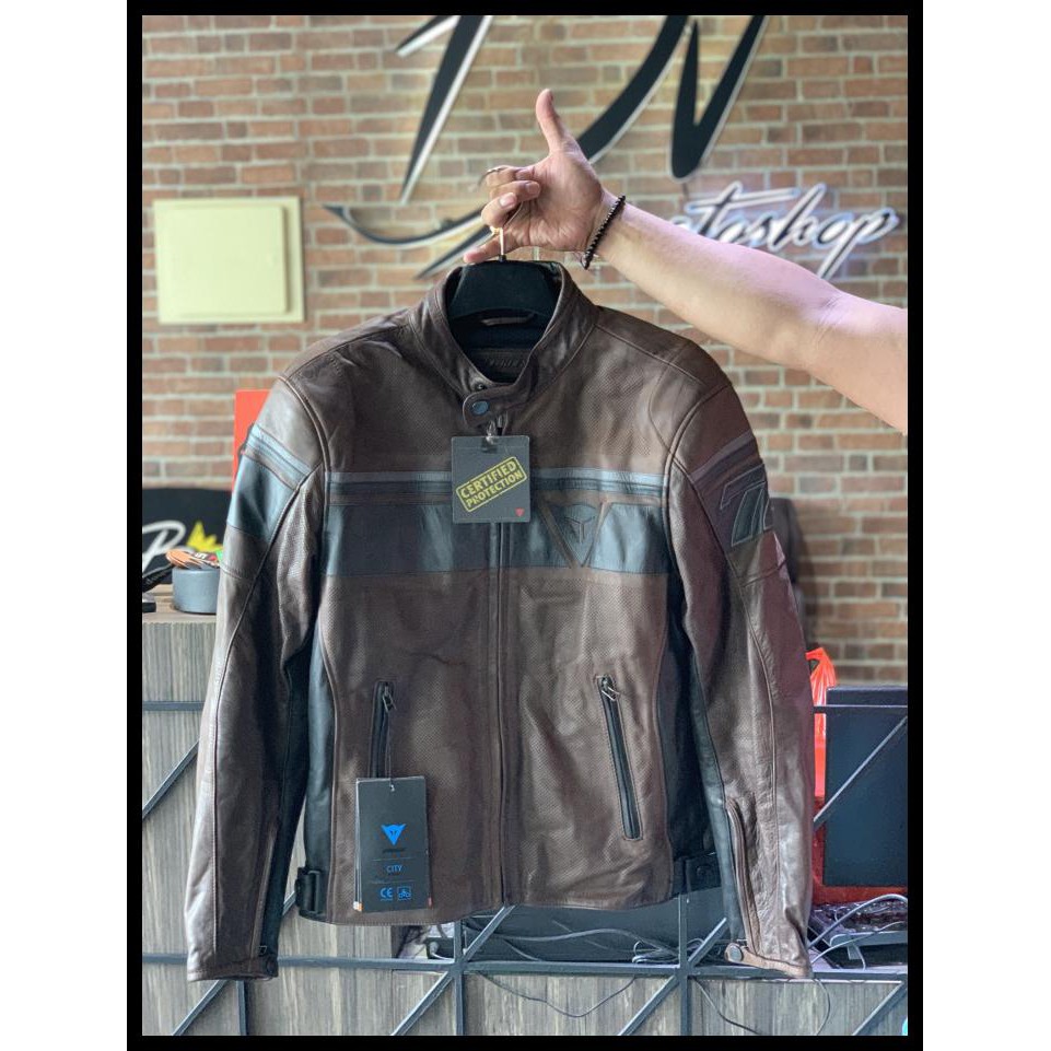 Jual Dainese Blackjack Perf Leather Jacket Shopee Indonesia