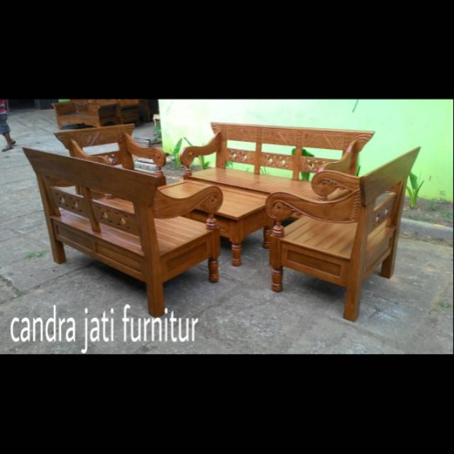 Jual Kursi Tamu Minimalis Kayu Jati Furnitur(kursi Sofa Tamu,kursi ...