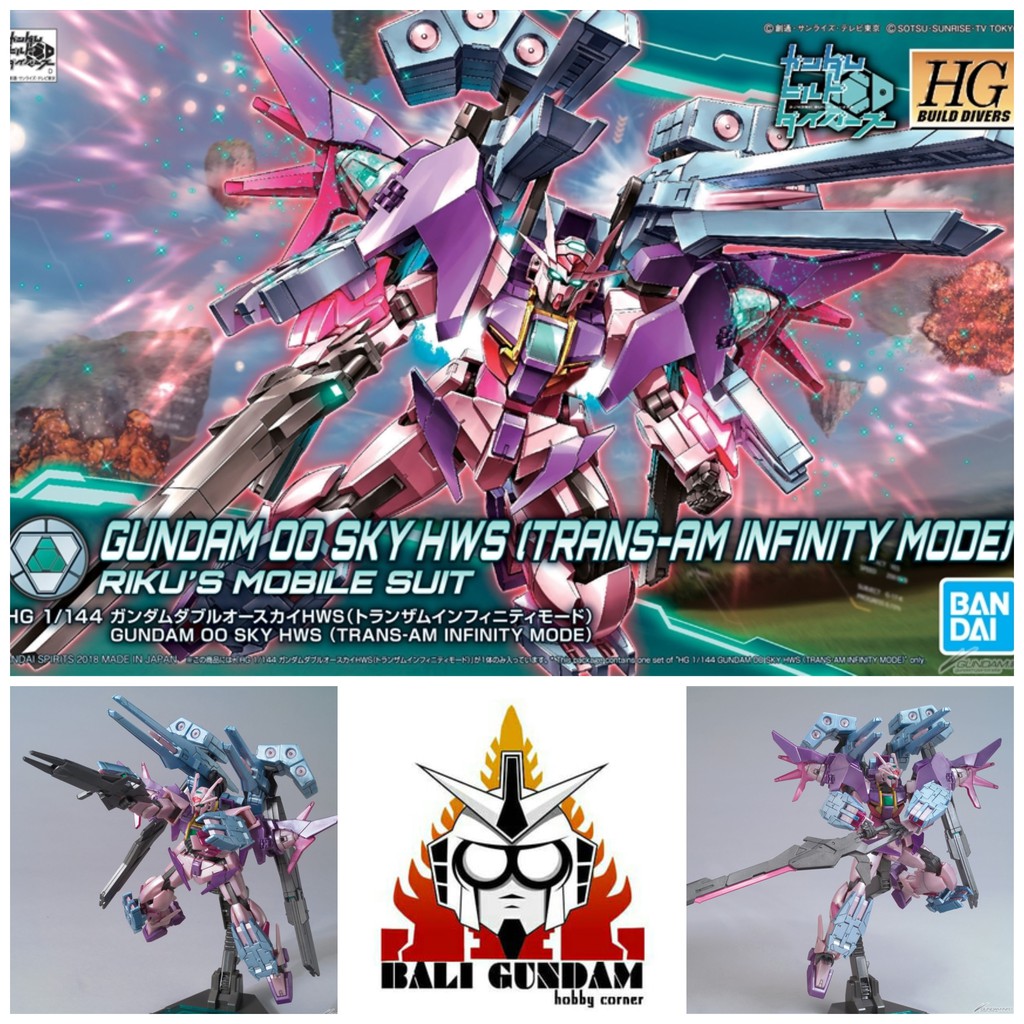 Jual HG 1/144 GN-0000DVR/S/HWS GUNDAM 00 SKY HWS (TRANS-AM INFINITY ...