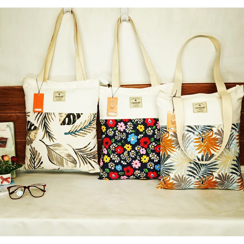 Tote bag kanvas shopee sale