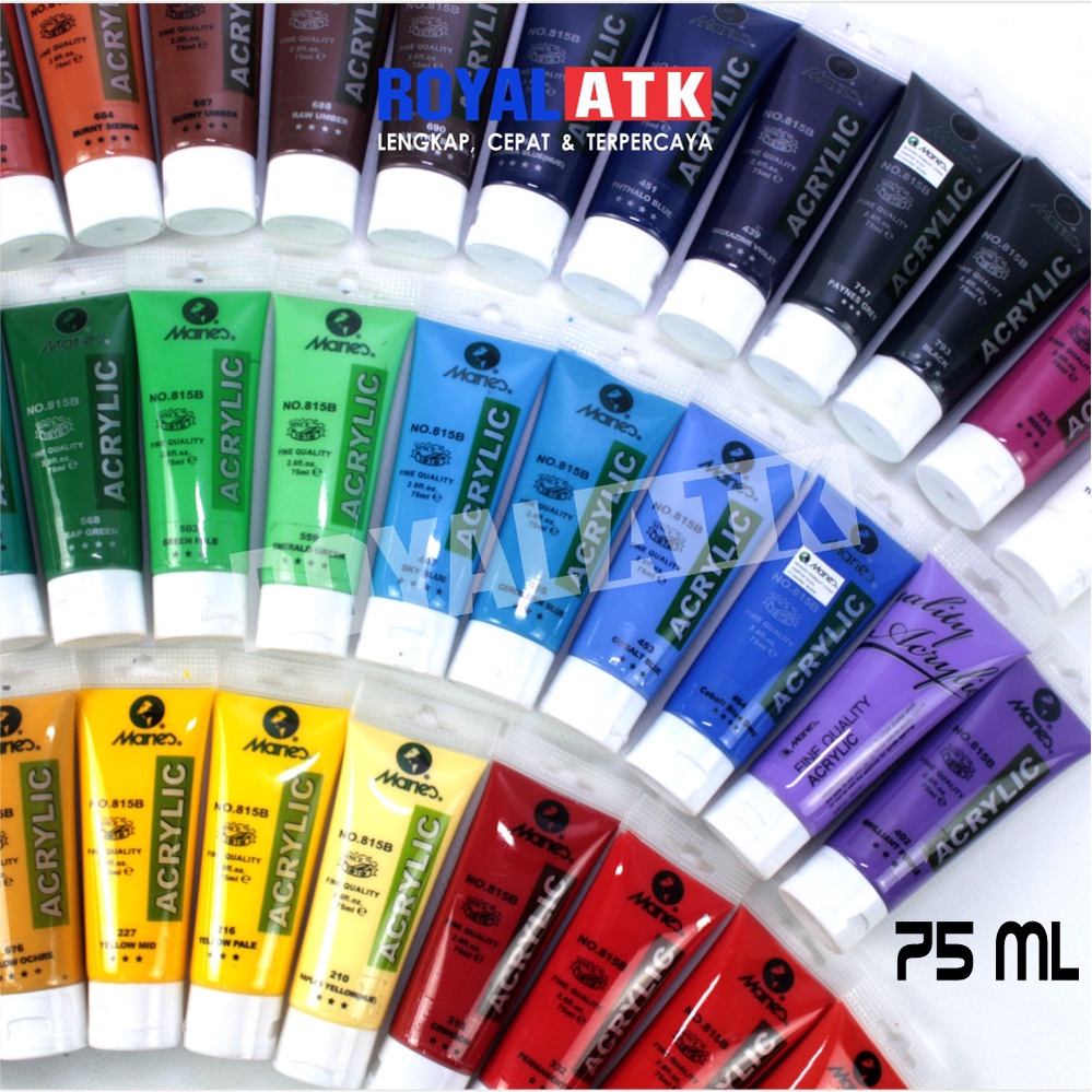 Jual Cat Acrylic Meries 815b Akrilik Maries 75 Ml Warna Campur