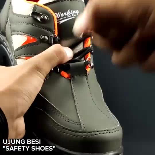 Jual Sepatu Safety Pria Boots Original Kulit Ujung Besi Touring Riding ...