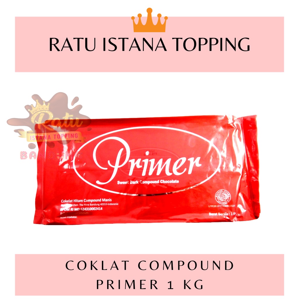 Jual COKLAT BATANG COMPOUND CHOCOLATE PRIMER MERAH 1 KG DCC PRIMER