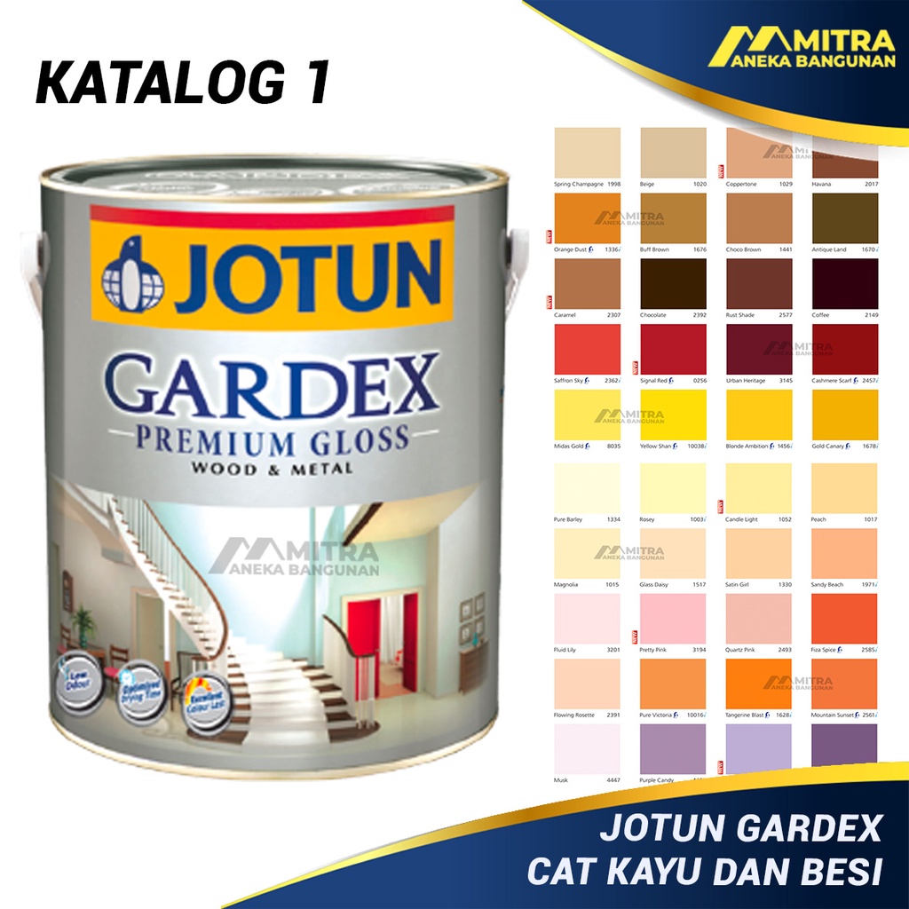 Jual Cat Kayu Dan Besi Gardex Premium Gloss Jotun 09 Liter 1 Kg Gloss Semi Gloss Cat Pintu 2779