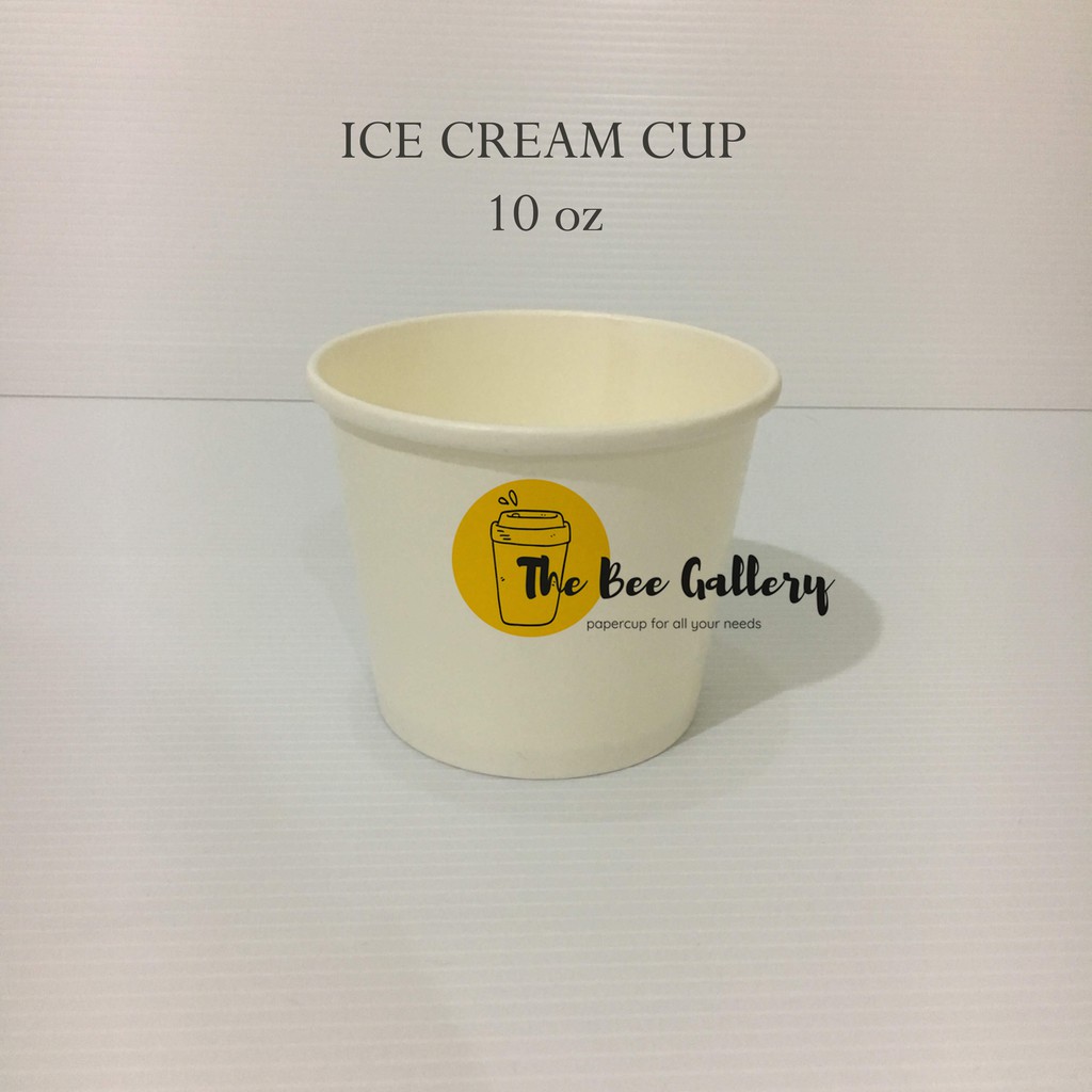Jual Paper Cup ICE CREAM 10 oz / Gelas Kertas Es krim (per 1000 ...
