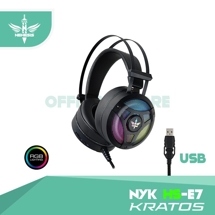 Jual Headset Gaming Nyk Nemesis E7 Kratos RGB 7.1 Surround | Shopee ...