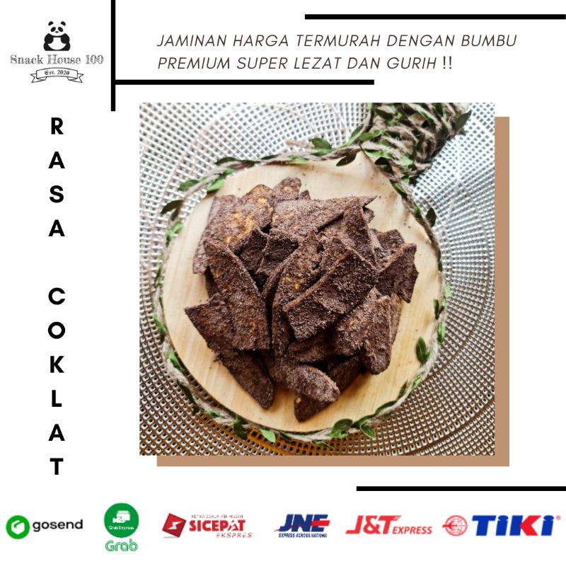 Jual Keripik Pisang Kepok Rasa Coklat 250 Gram / Cemilan Enak, Lezat ...