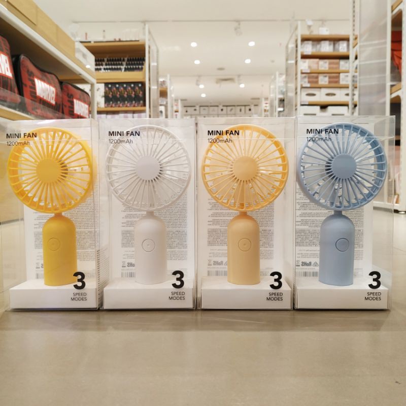 Jual MINISO Mini fan 1200 mAh 3 Speed Modes Shopee Indonesia