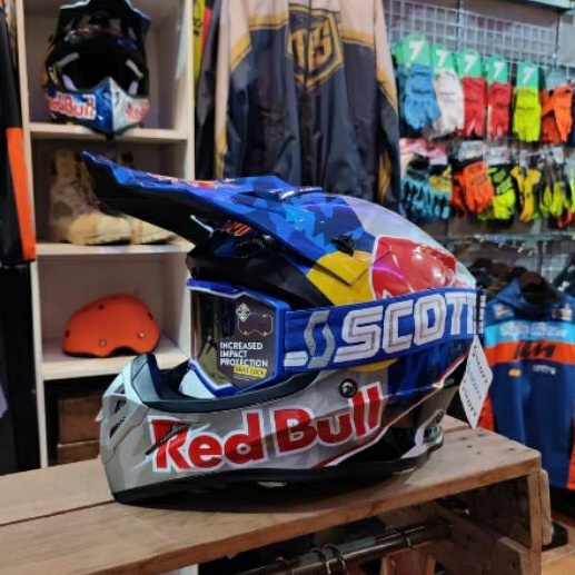 Helm airoh red store bull