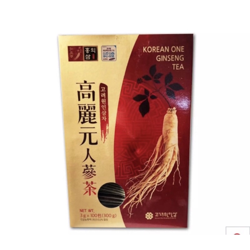 Jual KOREAN ONE GINSENG TEA (100 Sachet) ORIGINAL KOREA🇰🇷 Shopee