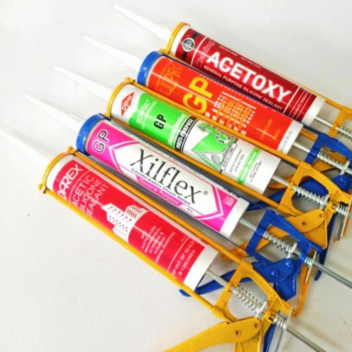 Jual Silicone Sealant+Gun Silicone (Harga Paket Hemat utk mengatasi