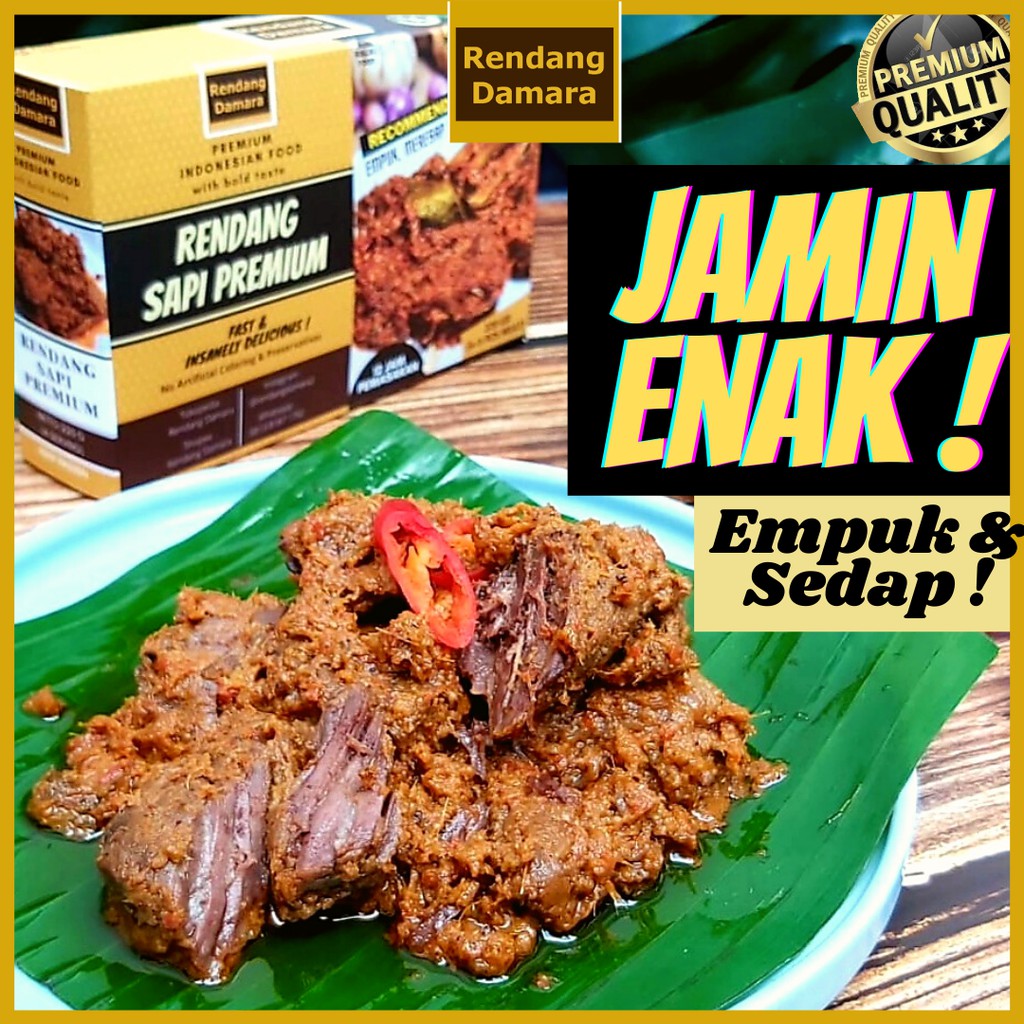 Jual Rendang Sapi Pedas Rendang Daging Rendang Basah Kemasan Vacuum ...