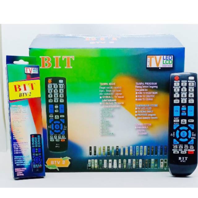 Jual Remote TV remot semua merk TV plus parabola digital BIT BTV 2 ...