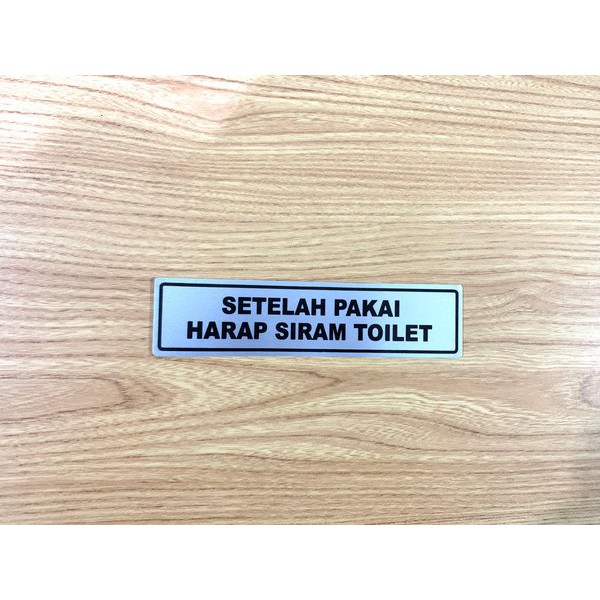 Jual Stiker Rambu Peringatan Setelah Pakai Harap Siram Toilet Shopee Indonesia 7962