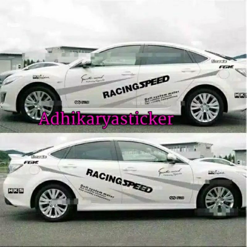 Jual Stiker Mobil Sticker striping RACING SPEED Sedan Vios dll semua ...