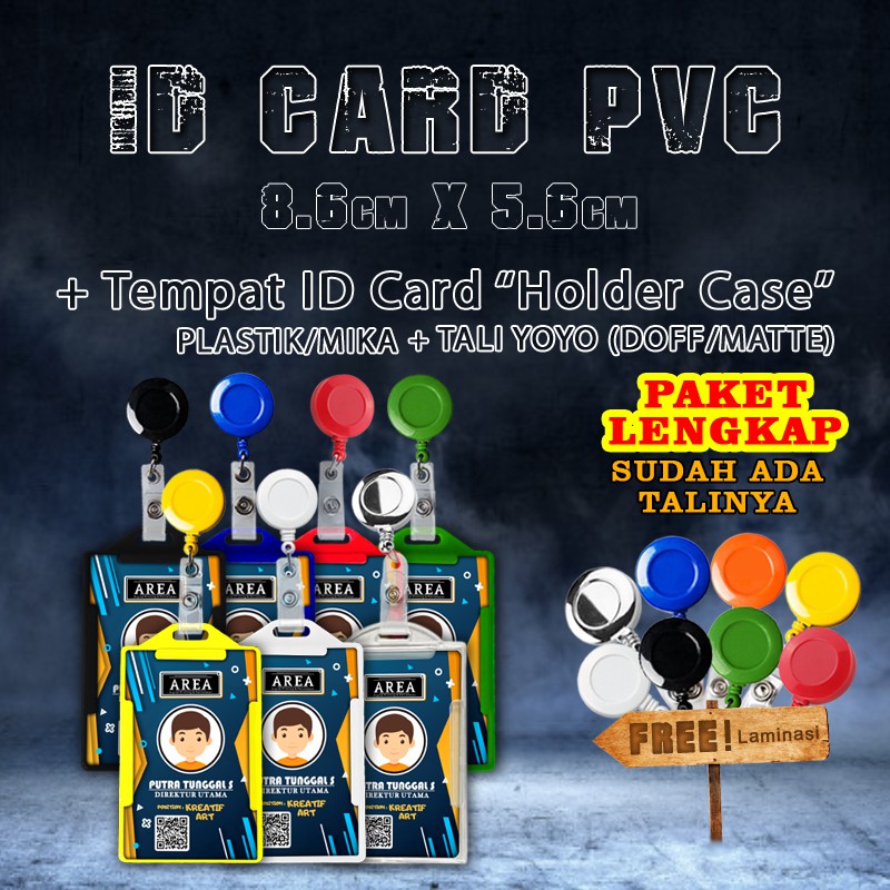 Jual Paket Lengkap Print Dan Cetak Id Card Kartu Identitas Tempat Id