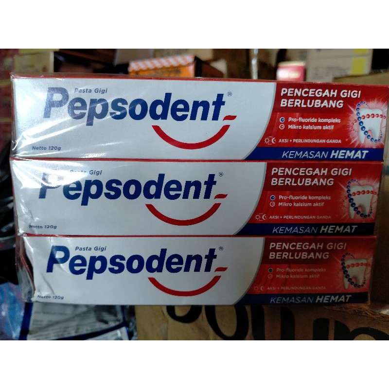 Jual PASTA GIGI PEPSODENT ECERAN 120GR ,PER PCS | Shopee Indonesia