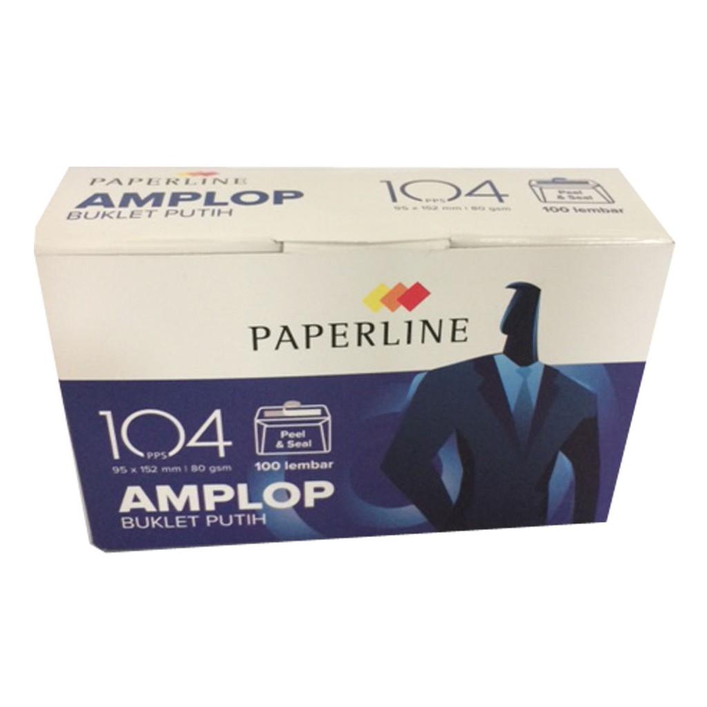 Jual Amplop Paperline 104 PPS / Plain Envelope / Buklet Putih | Shopee ...