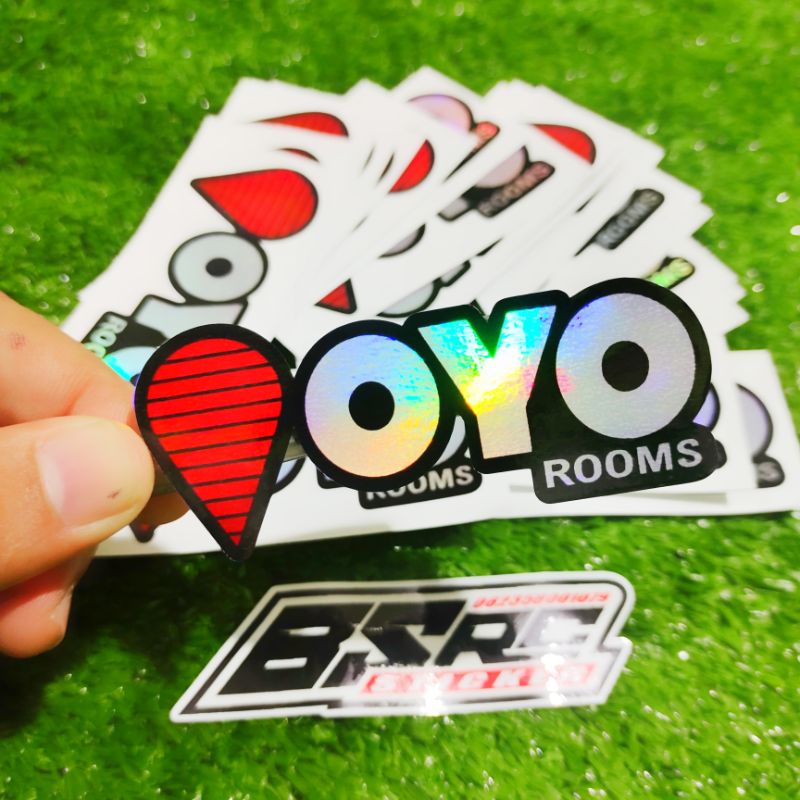 Jual stiker oyo rooms hologram viral | Shopee Indonesia