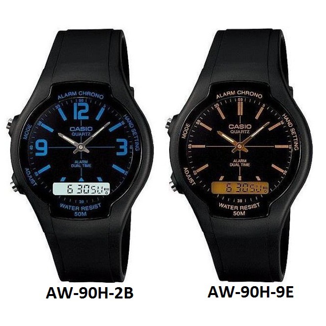 Jual Casio Original AW-90H Jam Tangan Pria - Digital - Karet - Hitam ...