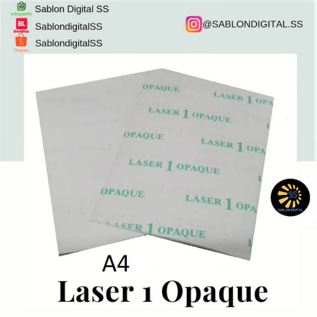 Jual Laser One Opaque A4 Transfer Paper Laser 1 ukuran A4 Termurah Shopee Indonesia