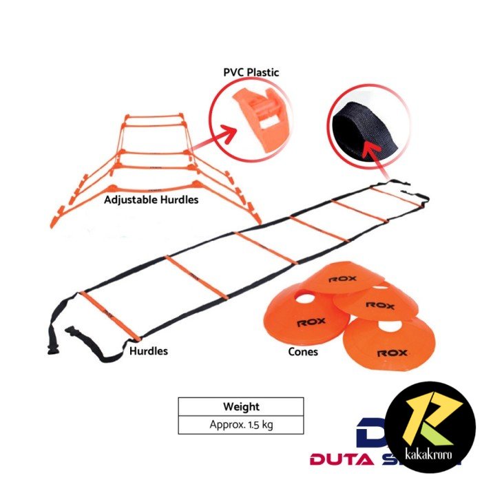 Jual Footwork Hurdle Cone Ladder ROX Original | Shopee Indonesia