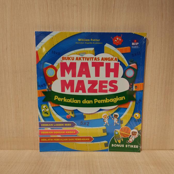 Jual Buku Aktivitas Angka Math Maze Perkalian Dan Pembagian | Shopee ...