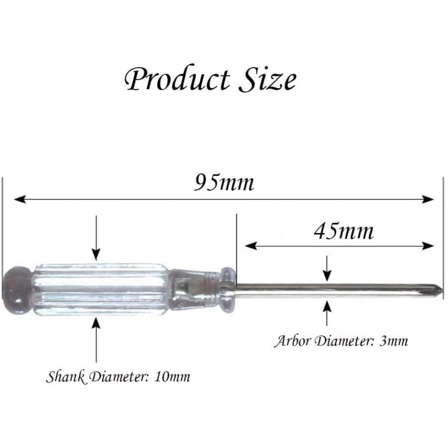 Jual Obeng Philips Crystal Screwdriver Mini Plus Kembang Min + 3 mm x ...