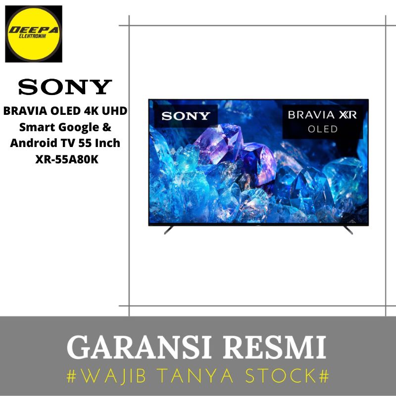 Jual SONY BRAVIA XR55A80K OLED 4K UHD Smart Google & Android TV 55