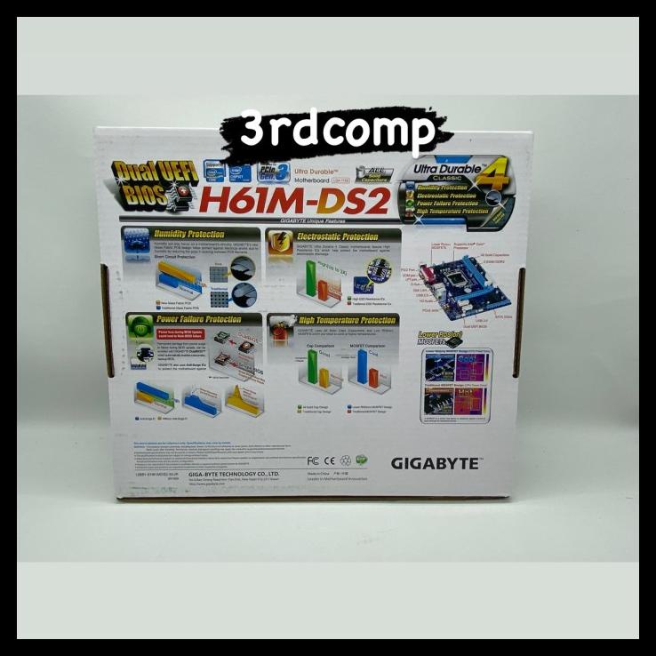 Jual Motherboard Gigabyte H61 Mds2 Lga 1155 Shopee Indonesia