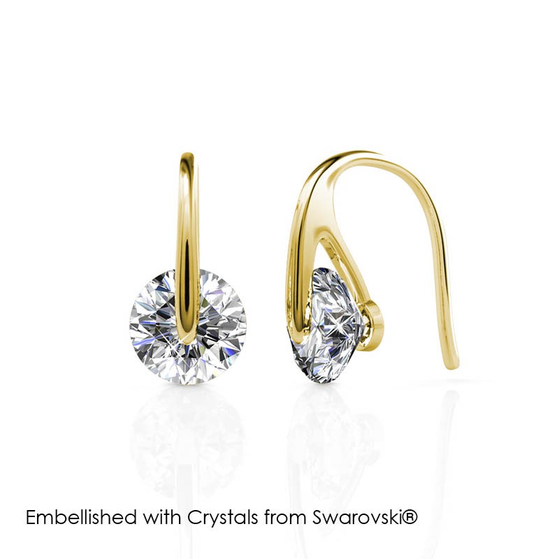 Jual Classy Earrings Anting Crystal Kristal Premium Mewah Berkilau By