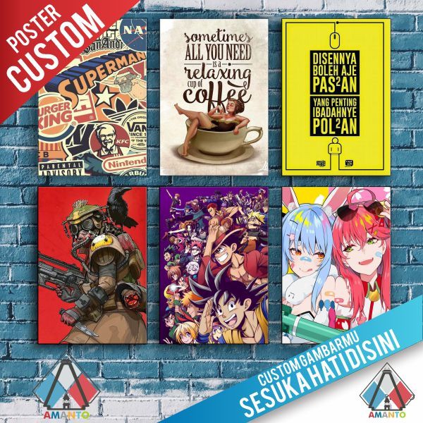Jual CUSTOM POSTER KAYU ANIME,GAME, KPOP, AESTHETIC, HIASAN DINDING ...