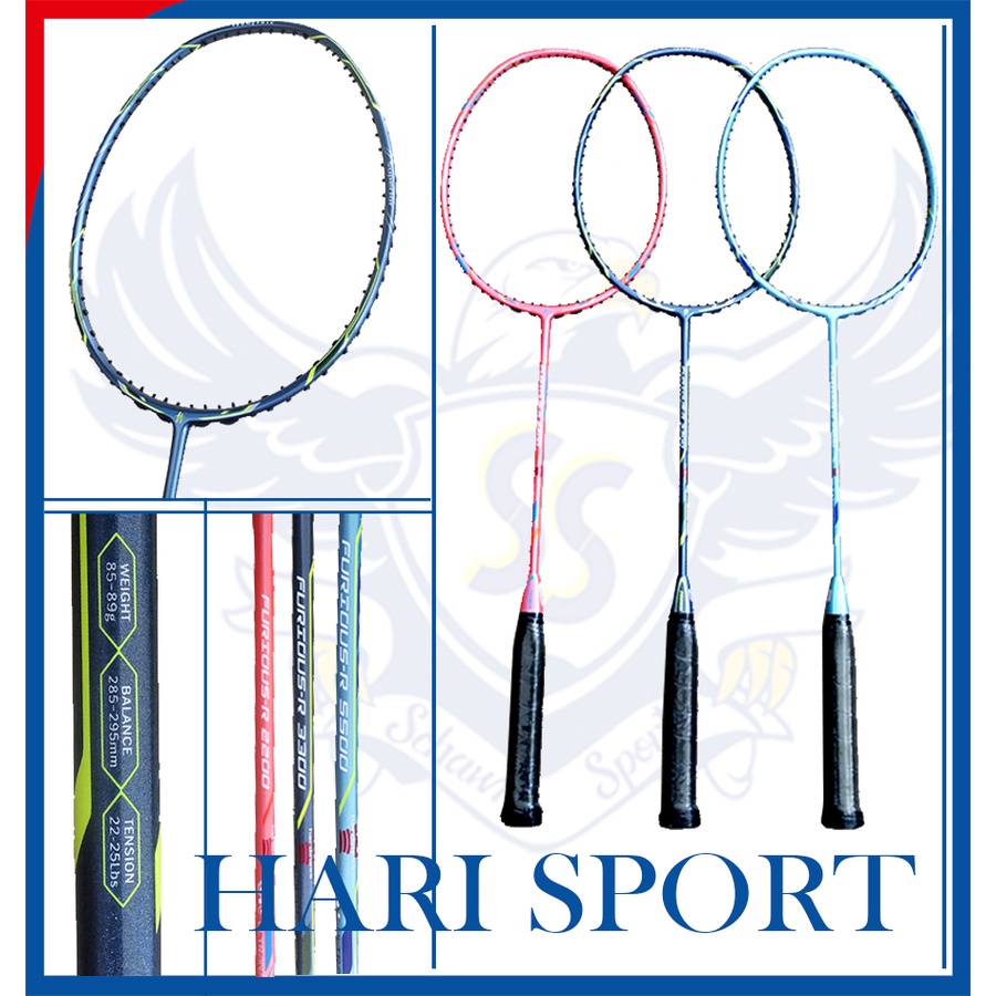 Jual PROWIN FURIOUS-R 2200 3300 5500 Raket Badminton Bulutangkis ...