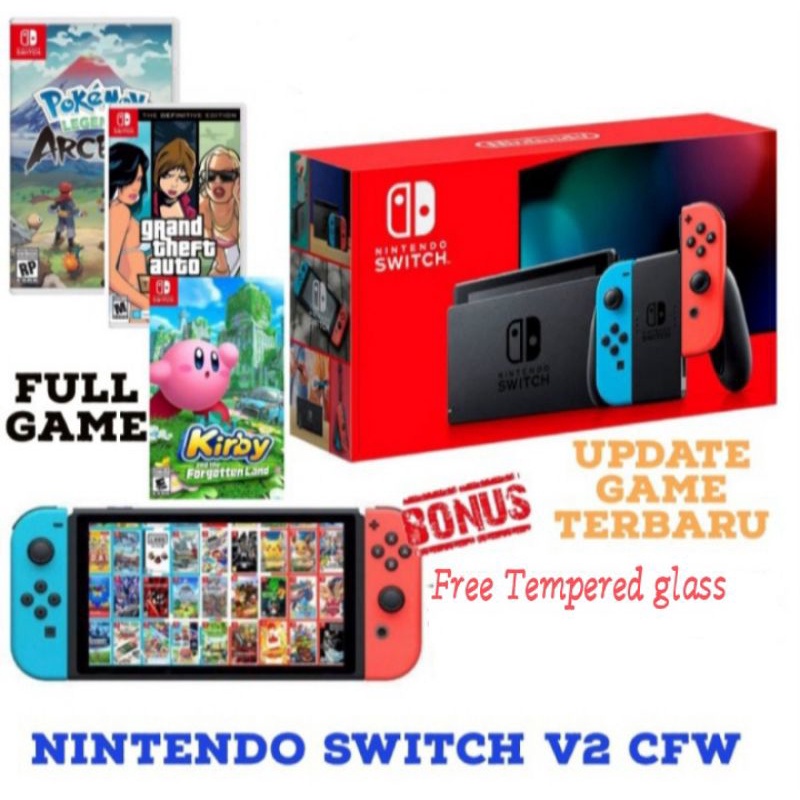 Jual Nintendo Switch V2 CFW 128GB Full Game | Shopee Indonesia