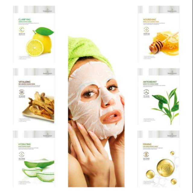 Jual Beauugreen Premium Sheet Mask Korea | Shopee Indonesia