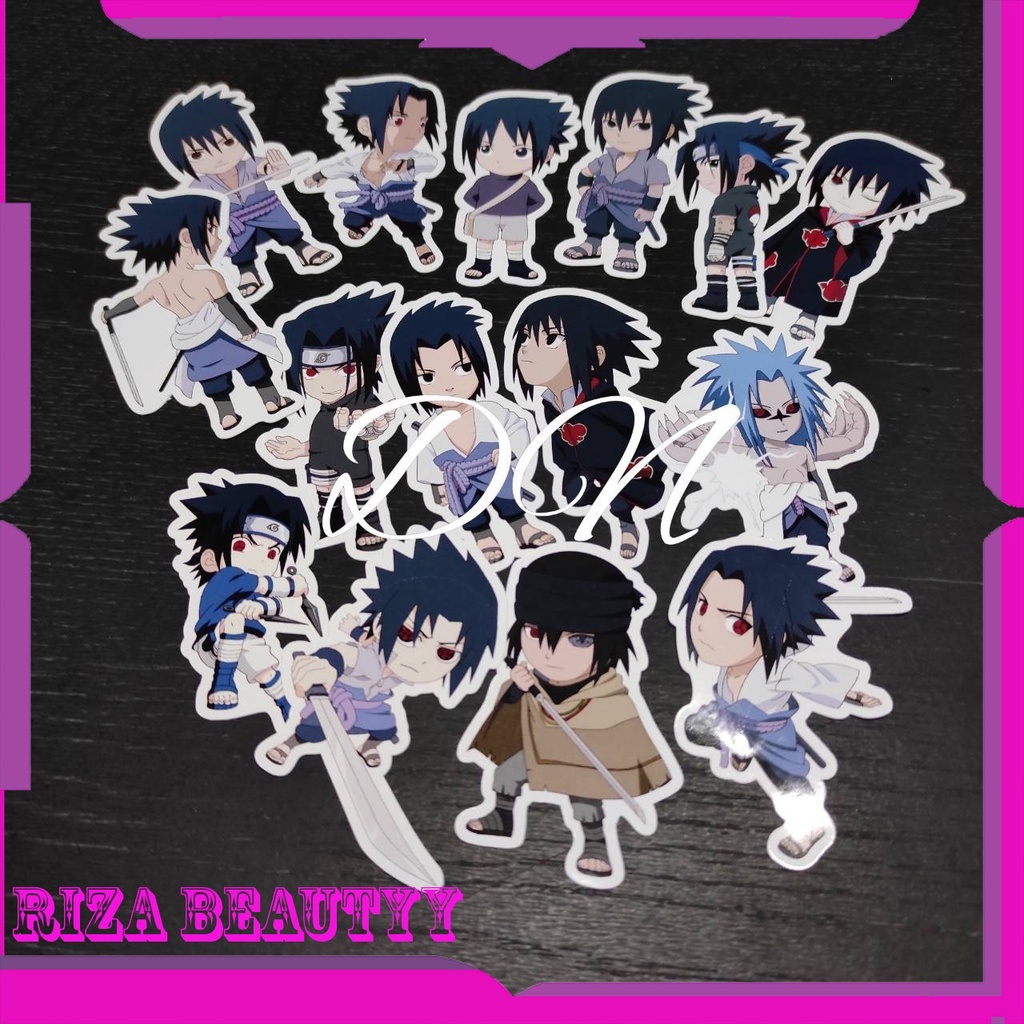 Jual 15pcs Stiker Sasuke Sticker Kertas Anime Sasuke Stiker Gambar