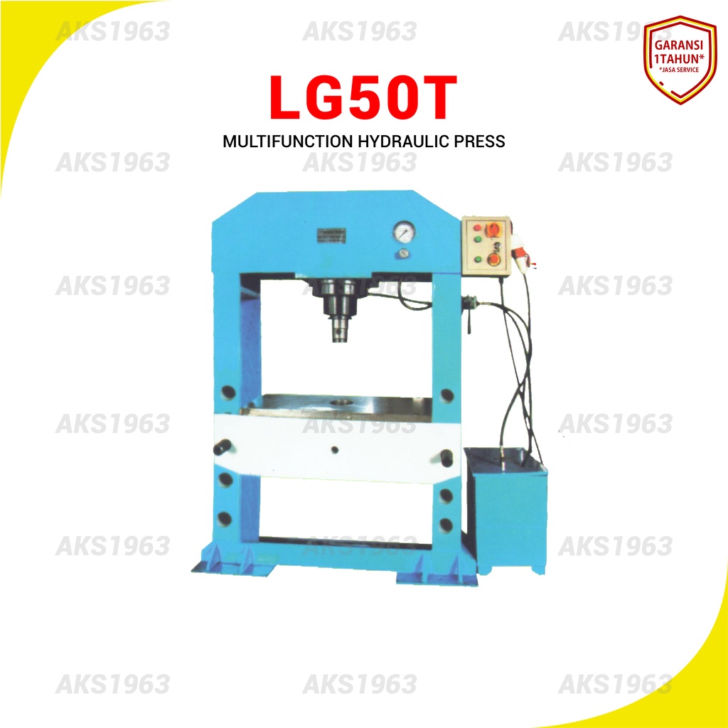 Jual Mesin Press Hidrolik Multifungsi 2 Tiang 50 Ton Hydraulic Press 3 Hp Aks Lg50t Shopee 2508