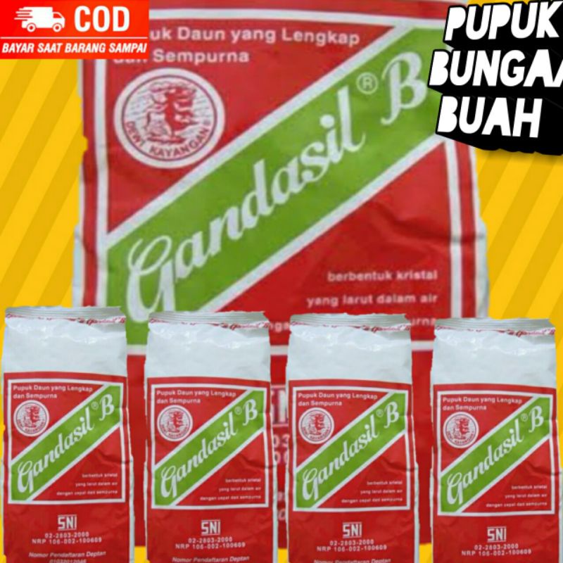 Jual Pupuk Gandasil B-100 Gr Kemasan Pabrik/ Pupuk Gandasil B/ Pupuk ...