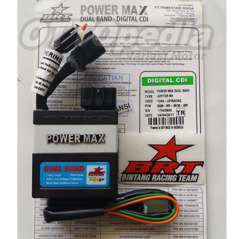 Jual Cdi Racing Power Max Dual Band Brt Tr Pnp Mx Old Mx New Shopee Indonesia