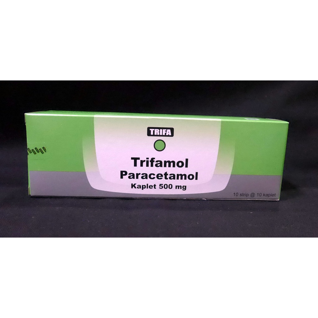 Jual Obat Sakit Kepala Demam Trifa Paracetamol 500mg Isi 100 Kaplet ...