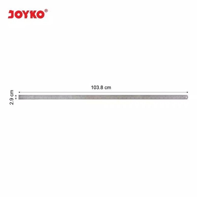 Jual Penggaris Besi Stainless Ruler Joyko 100 Cm 1 Meter Shopee Indonesia