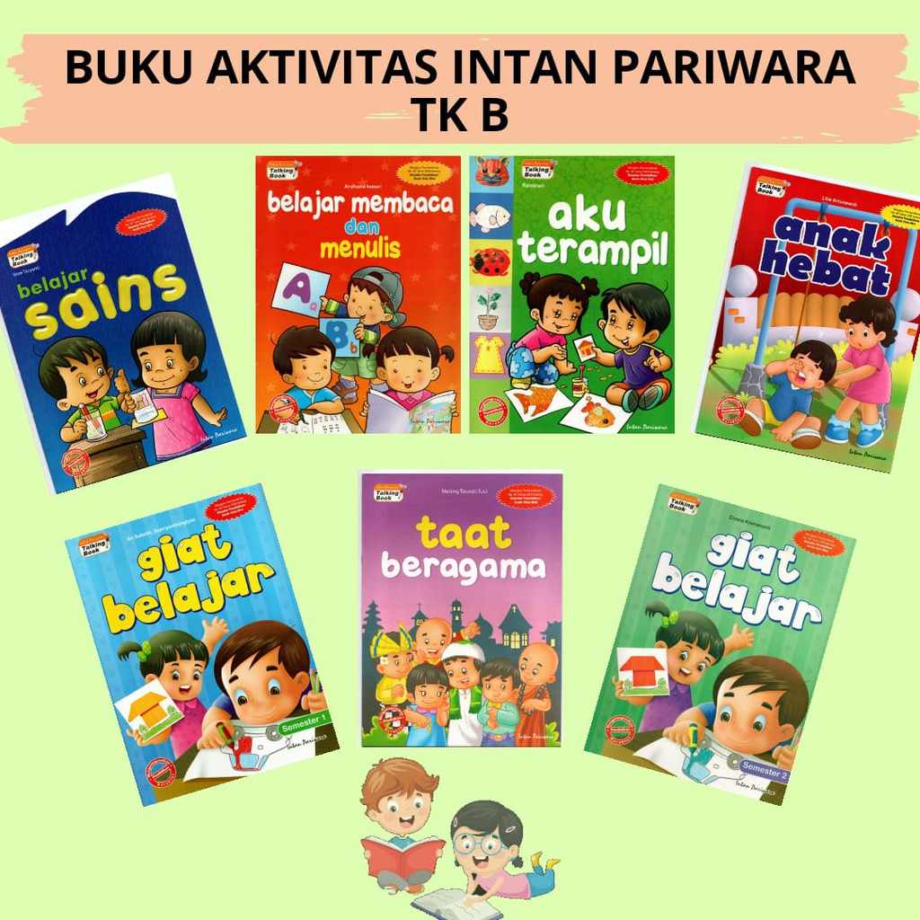 Jual INTAN PARIWARA - Buku Aktivitas Anak Murah Paket B TK PAUD Ekonomi ...