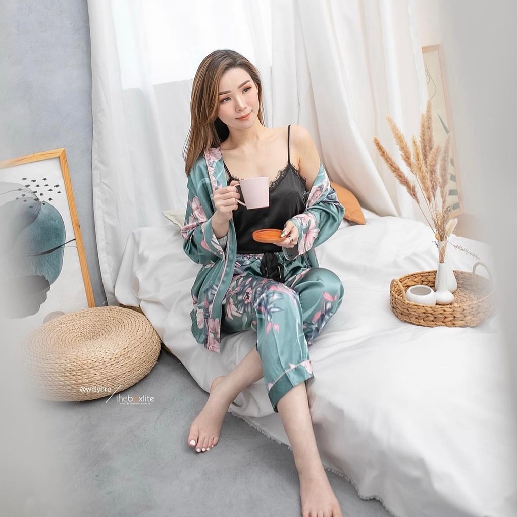 Jual Charlotte Leticya Set Piyama Baju Tidur Seserahan Kimono Set