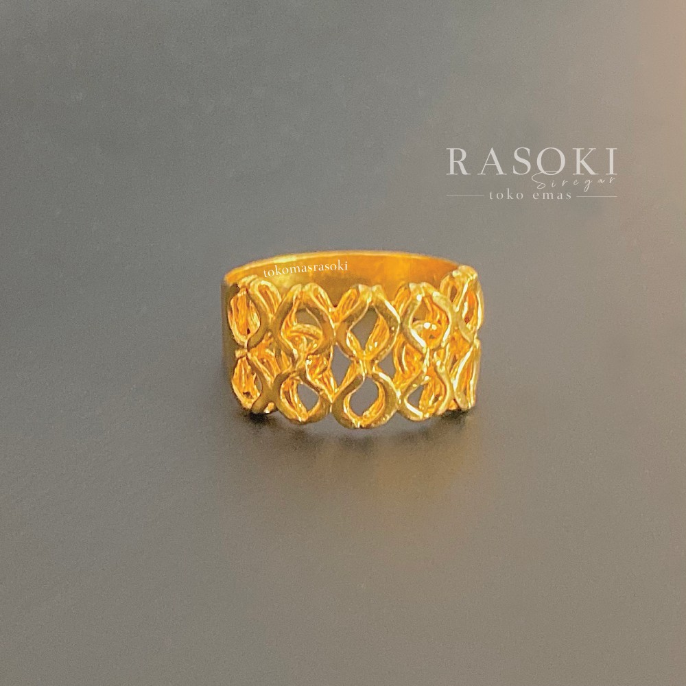 Jual CINCIN EMAS 24 Karat EMAS LONDON LM KADAR 99.9% 3Gram - 5gram