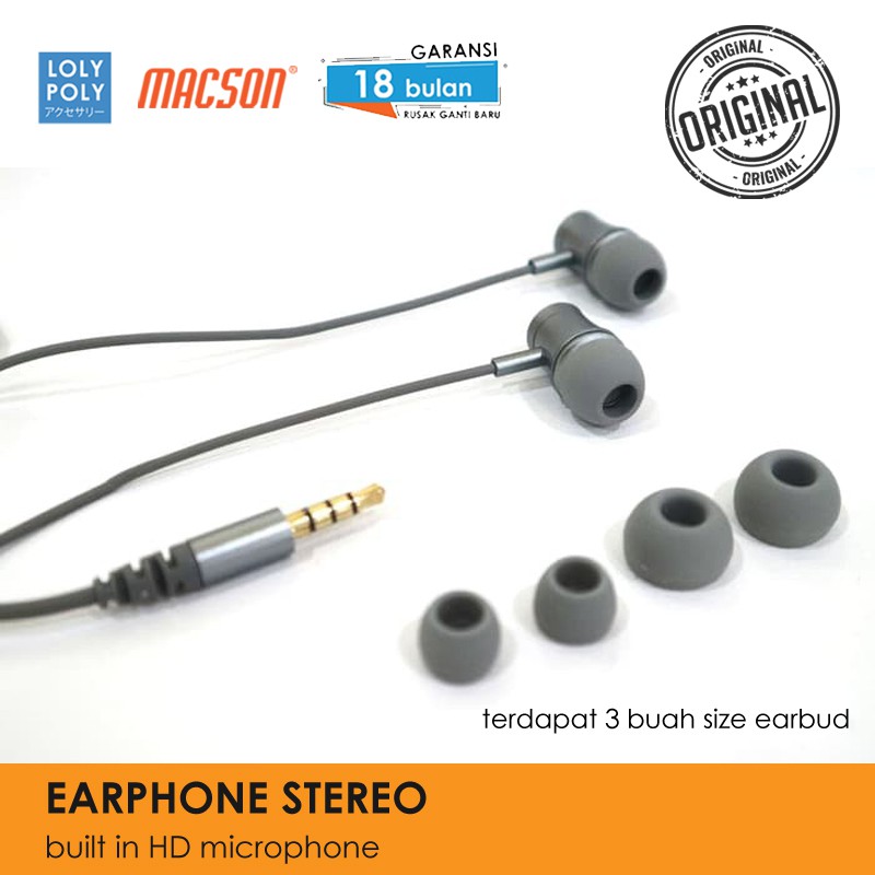 Macson earphone discount