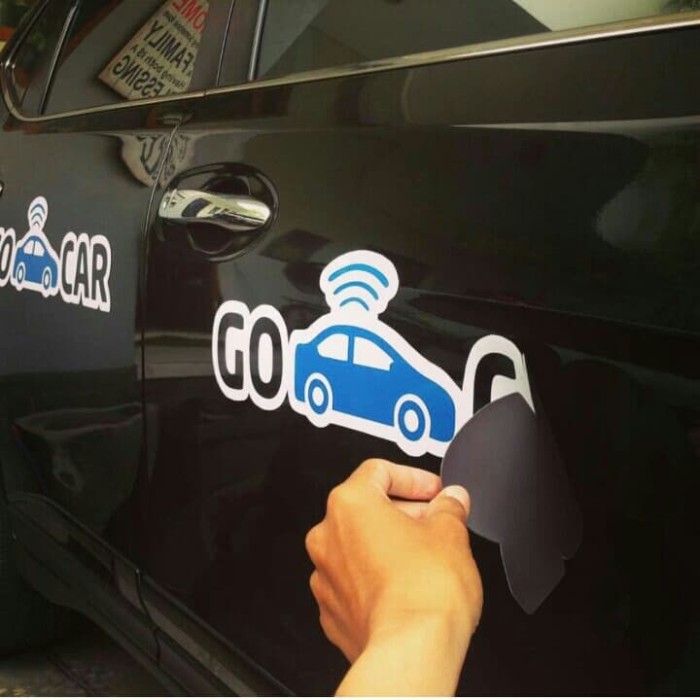Jual STIKER MAGNET MOBIL UNTUK PROMOSI 40x20cm - 40 x 20 cm ( CUSTOM ...