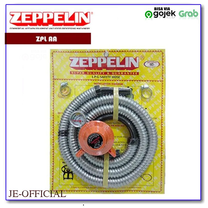 Jual Zeppelin Selang & Regulator Gas Low Pressure Ada Meteran Garansi