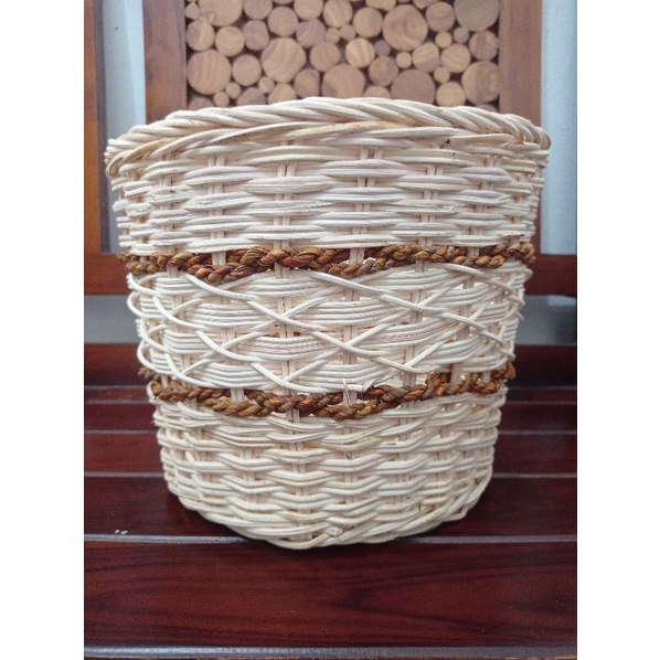 Jual Keranjang Rotan Bulat 25cm, 30cm, 35cm (Full Rotan Bukan Campuran ...